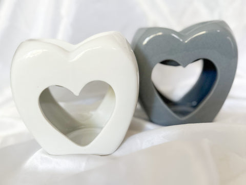 Ceramic Love Heart Wax Burner